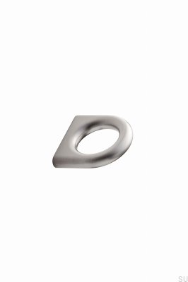 Perilla para muebles de metal plateado Luck 32