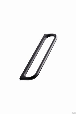 Tirador para mueble alargado Luck 160, metal, negro mate