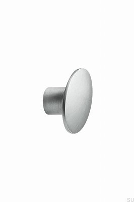 Pomo para muebles Cúpula con junta tórica 49,8 Metal Plata