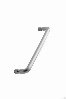 Tirador alargado para muebles de metal plateado Junction 160
