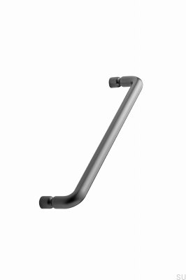 Tirador alargado para muebles de metal Junction 160 antracita cepillado