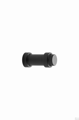 Pomo para mueble de metal Pillar 15, negro mate