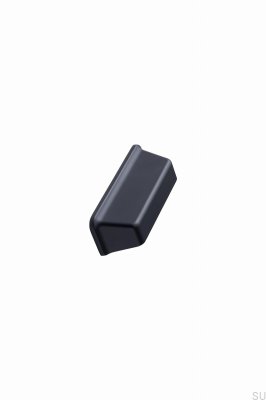 Tirador para muebles Equester Cup 64 de metal negro mate