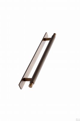 Manor Back 192 tirador para mueble alargado, metal, antiguo, dorado