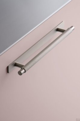 Tirador alargado para muebles de metal plateado Manor Back 192