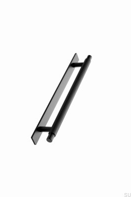 Tirador para mueble alargado Manor Back 192, metal, negro mate