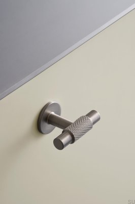 Perilla para muebles de metal plateado T-Bar Manor T 54