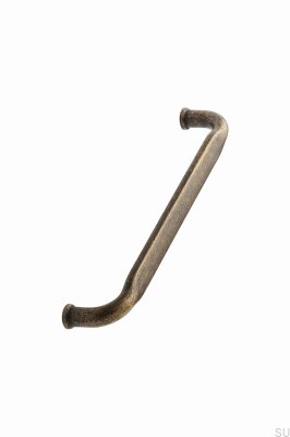 Tirador para mueble alargado Gate 160, metal, antiguo, dorado