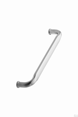 Tirador alargado para muebles de metal plateado Gate 160