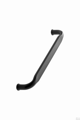 Tirador para mueble alargado Gate 160, metal, negro mate