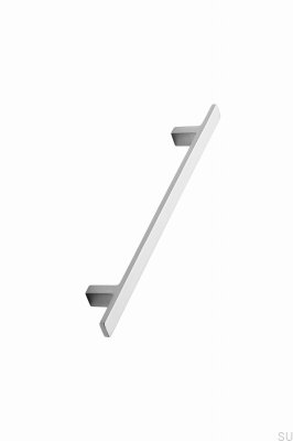Tirador alargado para muebles Transit 160 de metal plateado