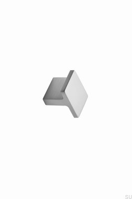 Perilla para muebles de metal plateado Transit 16