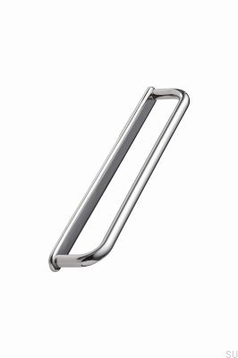 Tirador alargado para muebles D-Lite 160 de metal niquelado
