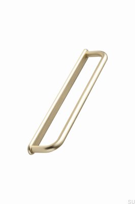 Tirador alargado para muebles D-Lite 160 de metal dorado
