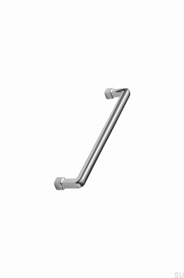 Tirador alargado para muebles de metal niquelado Equester 160