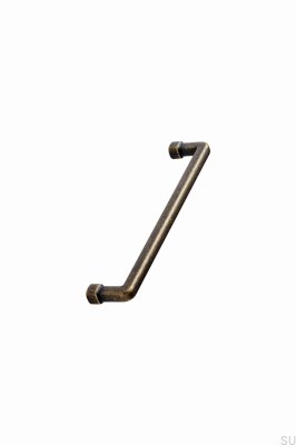 Tirador para mueble Equester 160 de metal dorado antiguo