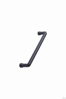 Tirador para mueble alargado Equester 160, metal, negro mate