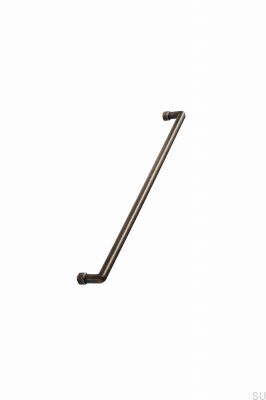 Tirador para mueble Equester 320 de metal dorado antiguo