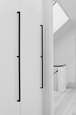 Mango 2x544 Tirador para muebles de aluminio negro mate