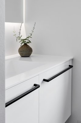 Mango 544 Tirador alargado para mueble Aluminio Negro Mate