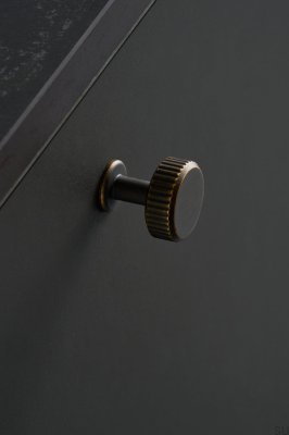Pomo para mueble Villa Round 30, metal, bronce antiguo