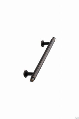 Tirador para mueble alargado Villa 128, metal, bronce antiguo