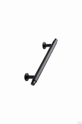 Tirador para mueble rectangular Villa 128 Gun-Metal