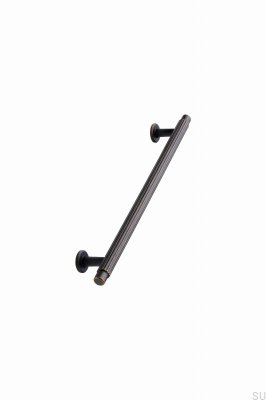 Tirador para mueble alargado Villa 192, Metal, Bronce antiguo