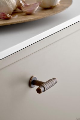 Perilla para muebles T-Bar Villa T 50 de metal en bronce antiguo