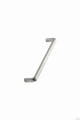 Tirador alargado para muebles Unify 160 de metal plateado
