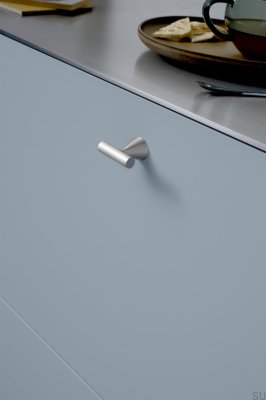 Perilla para muebles de metal plateado T-Bar Delta 23.5