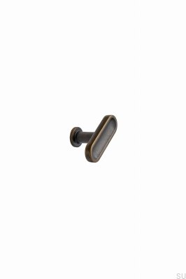 Pomo para mueble T-Bar Chateau T 52, metal, bronce antiguo