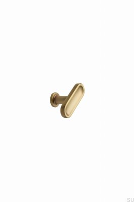 Perilla para muebles de metal dorado cepillado T-Bar Chateau T 52