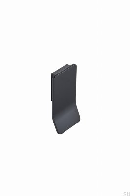 Tirador para mueble alargado Leaf 32, metal, negro mate