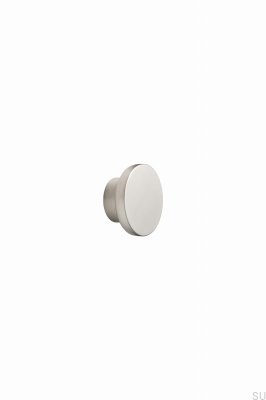 Perilla para muebles de metal plateado Circle 50