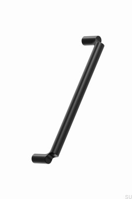 Tirador para mueble alargado Break 160, metal, negro mate