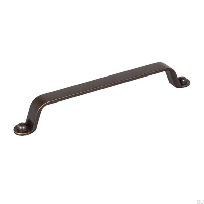 Tirador para mueble alargado Button 160 Oro envejecido