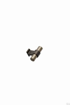Perilla para muebles T-Bar Bond 50 de aluminio dorado cepillado con acabado en bronce antiguo