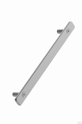 Mango para muebles alargado de metal plateado Tool 192