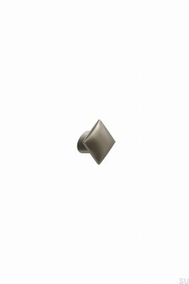 Perilla para muebles Flow 16 de metal dorado cepillado