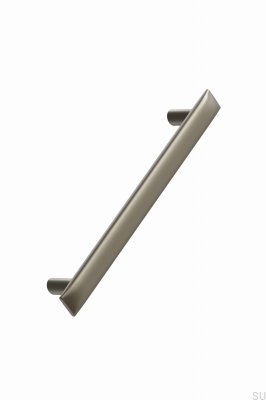 Tirador alargado para muebles de metal dorado cepillado Flow 160