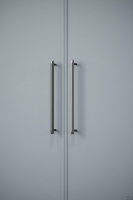 Tirador para mueble oblongo Flow 320 Gun-Metal