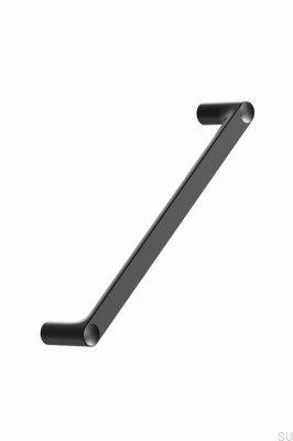 Tirador para mueble alargado Punto 160, metal, negro mate