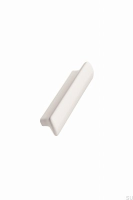 Tirador para mueble rectangular Vainilla 96 Cerámica Blanco