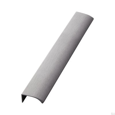 Tirador para muebles Edge Straight 350 de aluminio antracita cepillado