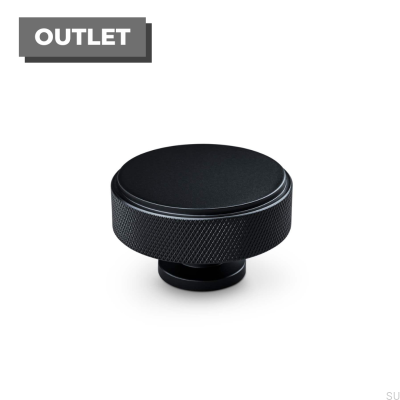 Pomo para mueble de metal Lonato 50, negro mate