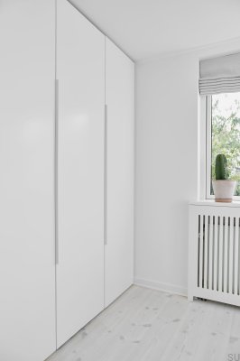 Tirador para muebles de aluminio Edge Straight 1200 blanco mate