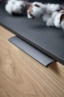 Tirador para muebles de bronce antiguo de aluminio Edge Straight 40