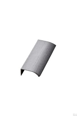 Tirador para muebles Edge Straight 100 de aluminio antracita cepillado