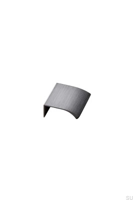 Manija para muebles Edge Straight 40 de aluminio cepillado antracita